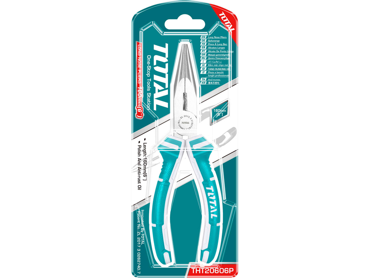 Total Halbrundzange, gerade, 160 mm - DE und BG Dicht GmbH