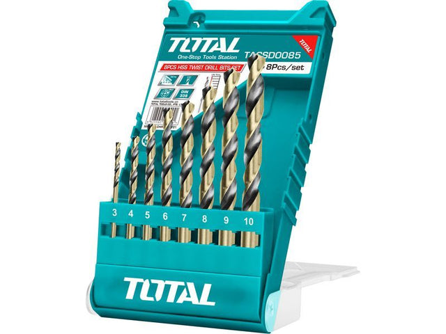 Bohrer für Metall, 8er-Set, HSS - DE und BG Dicht GmbH