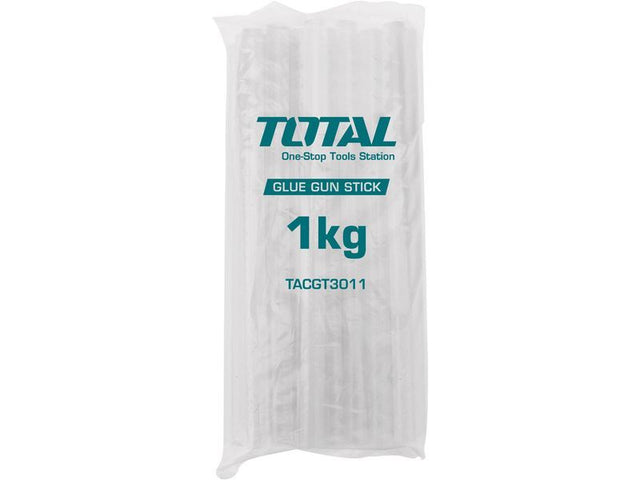 Total  transparente Schmelzstäbchen, 1 kg, Durchmesser 11,2 mm, Länge 30 cm - DE und BG Dicht GmbH