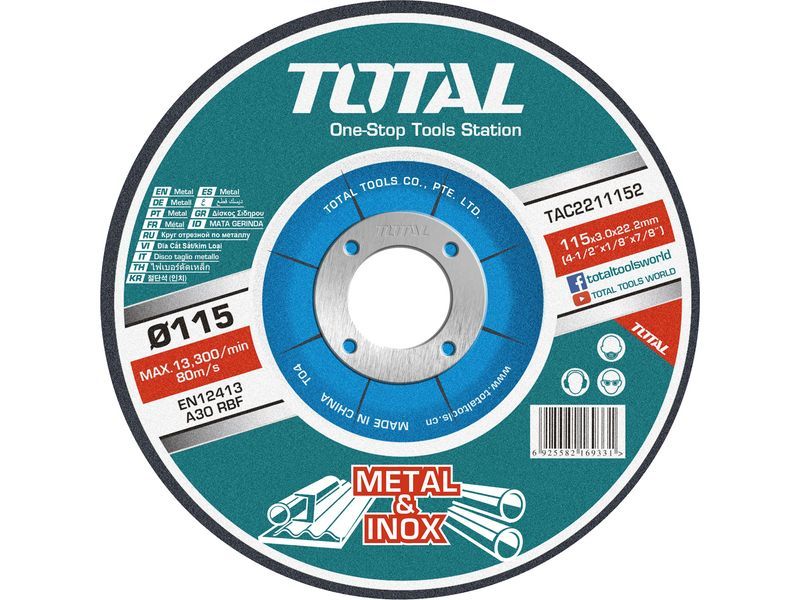 Metalltrennscheiben, 115x22,2, 10 Stk - DE und BG Dicht GmbH