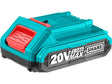 Total wiederaufladbarer Akku 20V, Li-Ion, 2000mAh - DE und BG Dicht GmbH