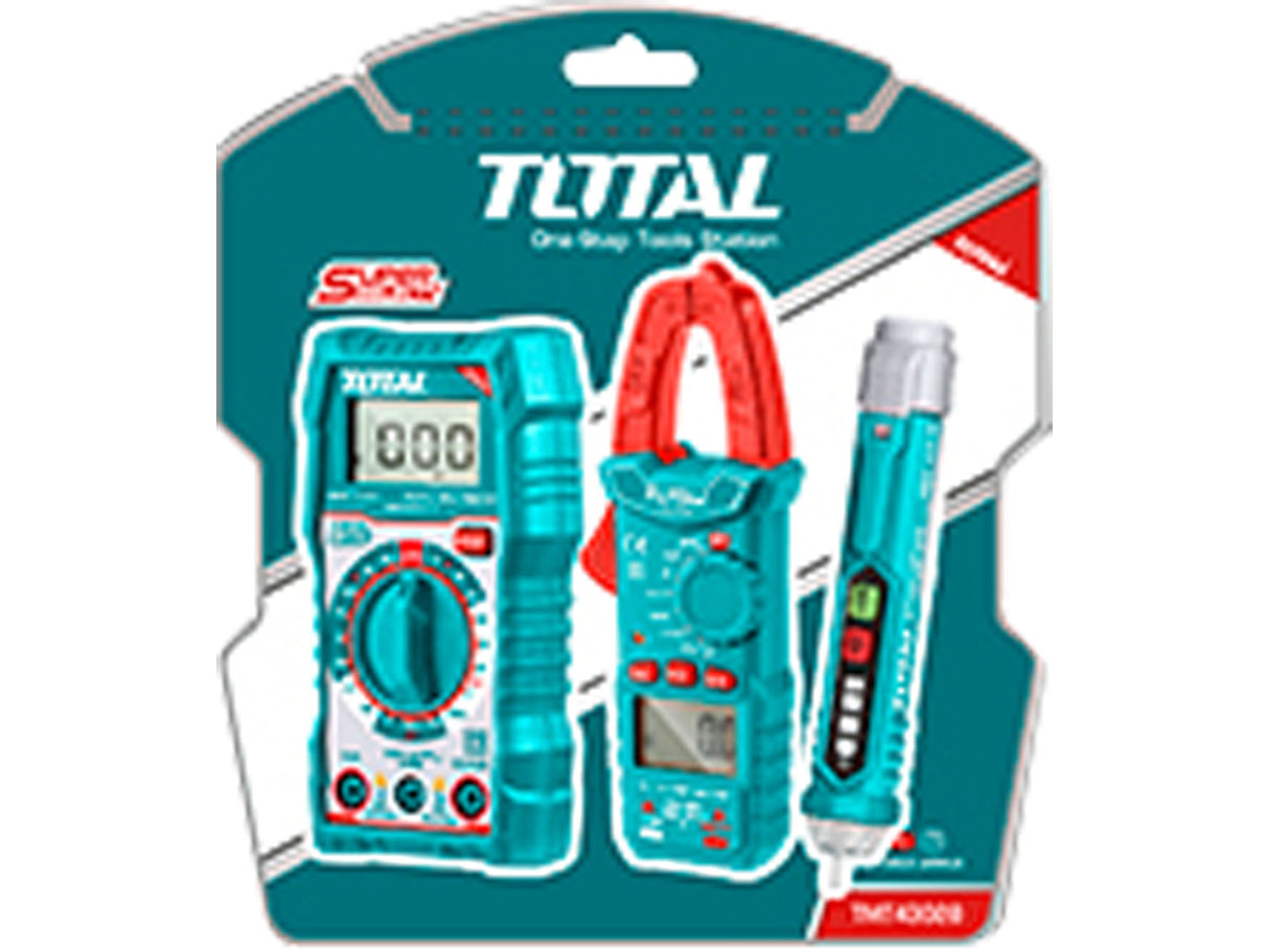 Set aus Digitalmultimeter, Zangenmultimeter und Wechselspannungsprüfer, Total - DE und BG Dicht GmbH