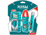 Set aus Digitalmultimeter, Zangenmultimeter und Wechselspannungsprüfer, Total - DE und BG Dicht GmbH