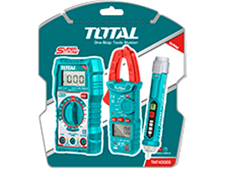 Set aus Digitalmultimeter, Zangenmultimeter und Wechselspannungsprüfer, Total - DE und BG Dicht GmbH