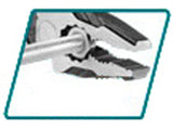 Total Kombinierte Zange, Industrie, 200 mm, CrV - DE und BG Dicht GmbH