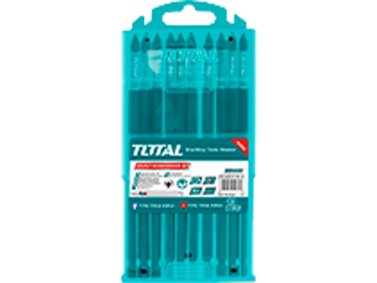 Total Schlagschrauber-Bits, 150 mm, S2, 10er-Set, Industrie, S2 - DE und BG Dicht GmbH