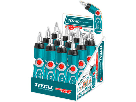 Total Schraubendreher 13 in 1, Ratsche, CrV - DE und BG Dicht GmbH