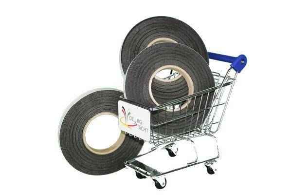 Fugendichtband 20/10-20 mm, schwarz, 4,5 m