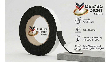 Fugendichtband 80/15-30 mm, schwarz, 3m