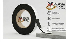 Fugendichtband 40/22-40 mm, schwarz, 2,7m
