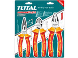 Total Elektrikerzange, 3er-Set, Industrie, 1000 V, CrV - DE und BG Dicht GmbH